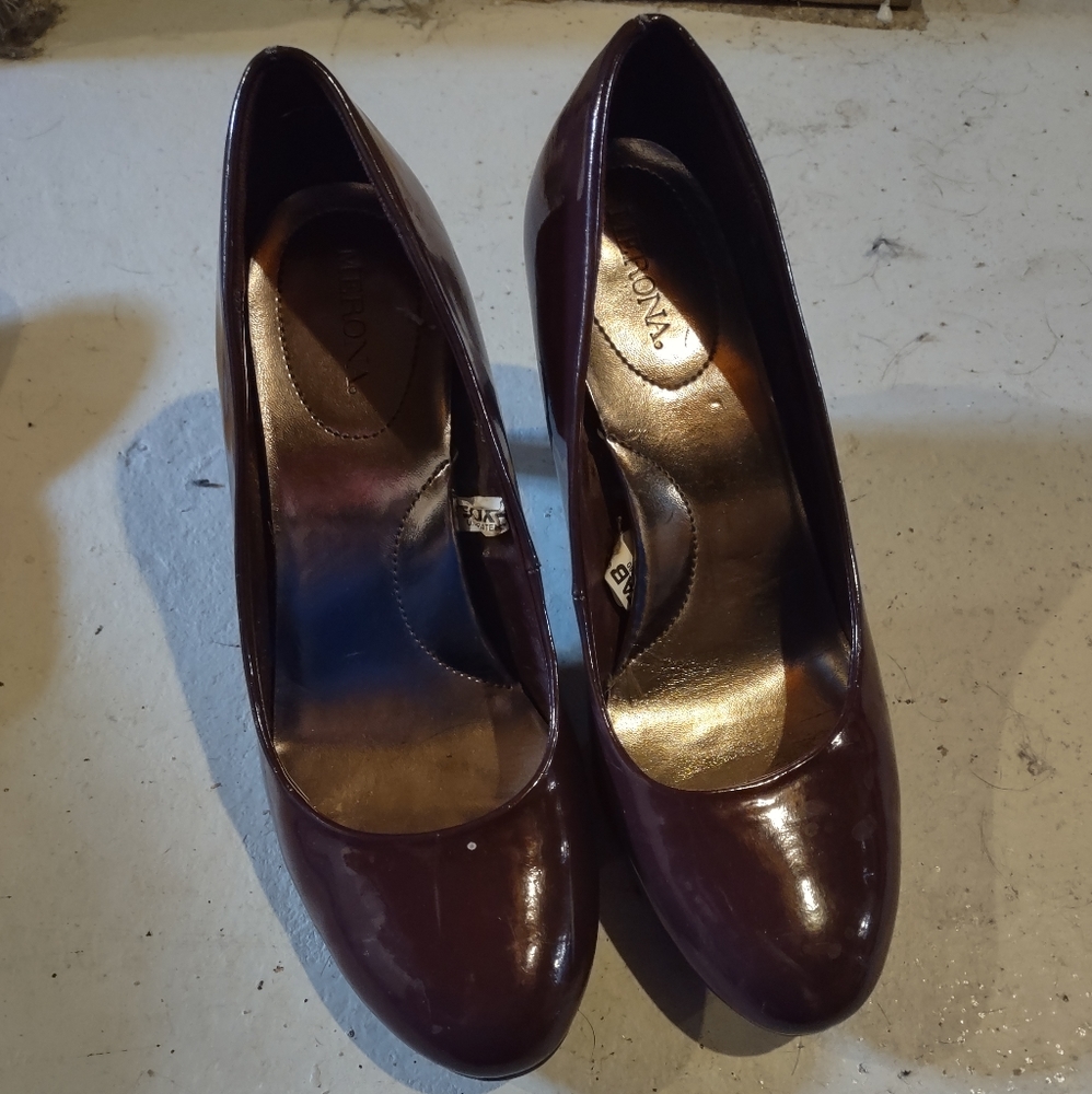 Merona dark burgundy heels